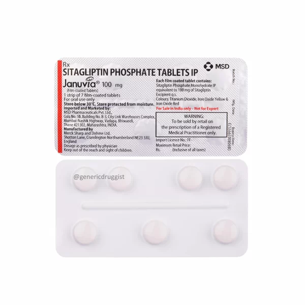 Januvia 100mg Tablet - Image 2