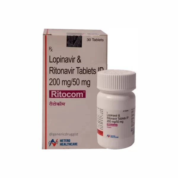 Ritonavir (50mg) + Lopinavir (200mg) Tablet